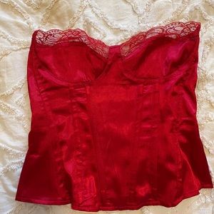 Red corset top pretty little thing sz 4